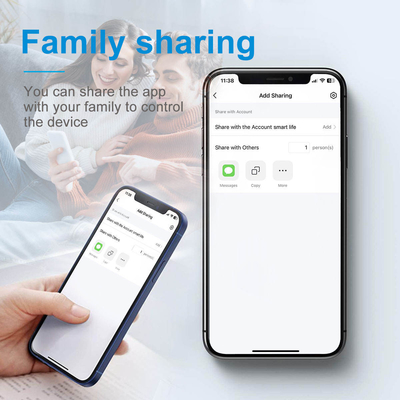 Glomarket Tuya Wifi Smart Wall Light Switch 1/2/3 Gang Support Voice/app/touch Control με οθόνη εμφάνισης θερμοκρασίας