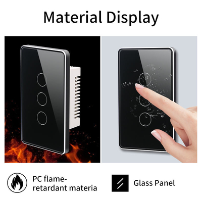Glomarket Tuya Smart Switch Wifi US Ηλεκτρικός διακόπτης τοίχου Google Home Alexa Light Lamp Touch Switch App Control
