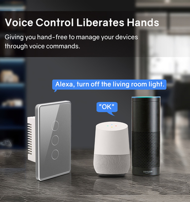 Glomarket Tuya Smart Switch Wifi US Ηλεκτρικός διακόπτης τοίχου Google Home Alexa Light Lamp Touch Switch App Control