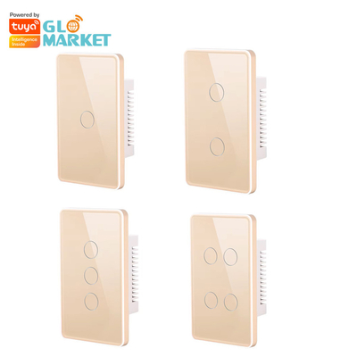 Glomarket Tuya Smart Switch Wifi US Ηλεκτρικός διακόπτης τοίχου Google Home Alexa Light Lamp Touch Switch App Control