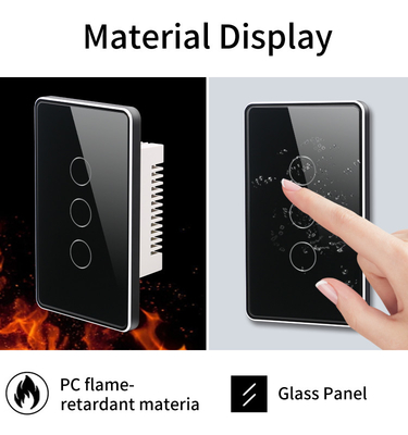 Glomarket Tuya Smart Switch Wifi US Ηλεκτρικός διακόπτης τοίχου Google Home Alexa Light Lamp Touch Switch App Control
