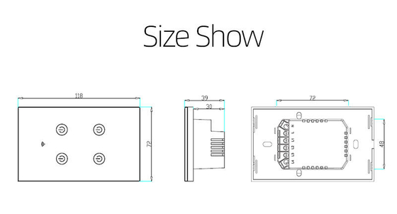 Glomarket New Design Products Tuya Smart Wifi Wall Switch Us Κανονικό Παγκόσμιο Πίνακα Αγγίγματος Γυαλί Φως Υποστήριξη Επικοινωνίας Επικοινωνίας Επικοινωνίας