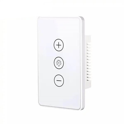 Glomarket Ψηφιακό έξυπνο διακόπτη Φως Wifi Dimmer Ασύρματο γυαλί Touch Φως τοίχου Πίνακα διακόπτη Tuya τηλεχειριστή με Alexa