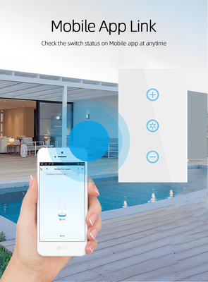 Glomarket US Standard Dimmer Wireless Switch Ηλεκτρικός έξυπνος διακόπτης έξυπνος διακόπτης τοίχου διακόπτης φωτός διακόπτης έξυπνος οικιακός αυτοματισμός