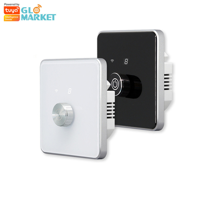 Glomarket Smart Home Dimmer Switch Tuya Zigbee Voice Control Knob Dimming Ρυθμίστε τη φωτεινότητα με ψηφιακή οθόνη