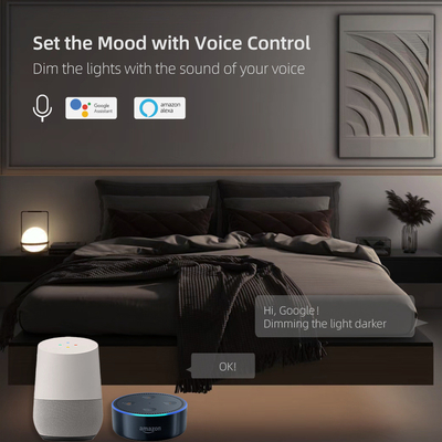 Glomarket Smart Home Dimmer Switch Tuya Zigbee Voice Control Knob Dimming Ρυθμίστε τη φωτεινότητα με ψηφιακή οθόνη