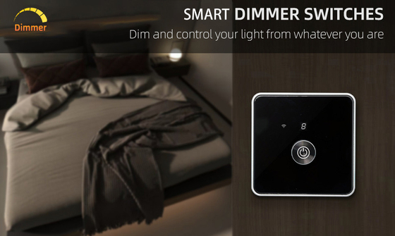 Glomarket Smart Home Dimmer Switch Tuya Zigbee Voice Control Knob Dimming Ρυθμίστε τη φωτεινότητα με ψηφιακή οθόνη