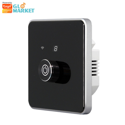 Glomarket Smart Home Dimmer Switch Tuya Zigbee Voice Control Knob Dimming Ρυθμίστε τη φωτεινότητα με ψηφιακή οθόνη