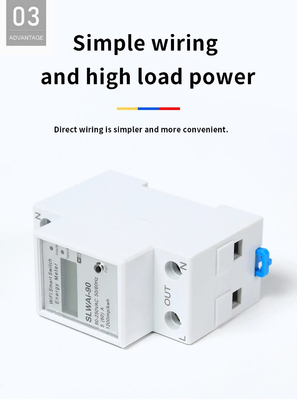 Glomarket Wifi Tuya/Smart Life App Απομακρυσμένος έλεγχος Προστατευτής έξυπνου κυκλώματος Αναμεταχειριστική συσκευή Διακόπτης διακόπτη μετρητή ενέργειας