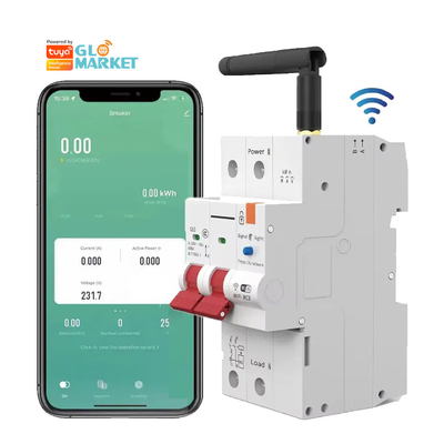 Διακόπτης κυκλώματος Wifi Smart Switch Tuya Smart 1p 2p 3p 4p Smart Home System Ηλεκτρικό κύκλωμα 4P MCB Smart Break