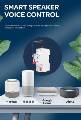 Διακόπτης κυκλώματος Wifi Smart Switch Tuya Smart 1p 2p 3p 4p Smart Home System Ηλεκτρικό κύκλωμα 4P MCB Smart Break