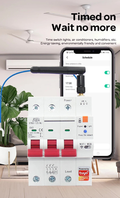 Διακόπτης κυκλώματος Wifi Smart Switch Tuya Smart 1p 2p 3p 4p Smart Home System Ηλεκτρικό κύκλωμα 4P MCB Smart Break