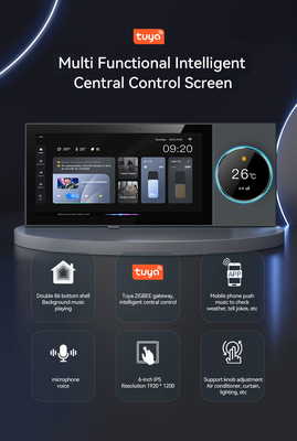 Glomarket Tuya Wifi Smart 6 ιντσών Πίνακας ελέγχου Πολυλειτουργικό Ενσωματωμένο στη Zigbee Gateway Ελέγχων έξυπνου σπιτιού έξυπνος οικοδεσπότης