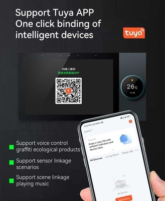 Glomarket Tuya Wifi Smart 7 ιντσών Πίνακας ελέγχου Πολυλειτουργικό Ble Music Τείχος Εικαστική οθόνη Zigbee Hub Πύλη Κεντρικό έλεγχο