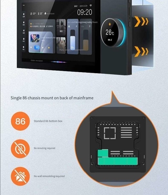 Glomarket Tuya Wifi Smart 7 ιντσών Πίνακας ελέγχου Πολυλειτουργικό Ble Music Τείχος Εικαστική οθόνη Zigbee Hub Πύλη Κεντρικό έλεγχο