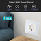Τυποποιημένη 16A έξυπνη έξοδος Google Alexa App τοίχων υποδοχών 2.4GHz Wifi βουλωμάτων της ΕΕ